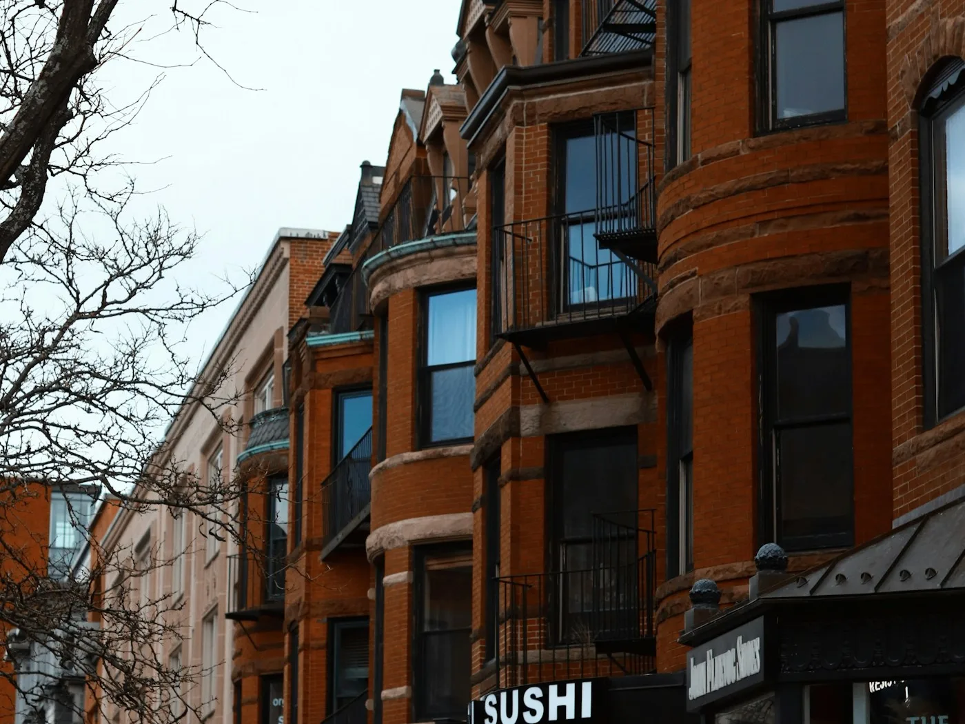 Representative Boston mixed-use buildings with neighborhood storefronts